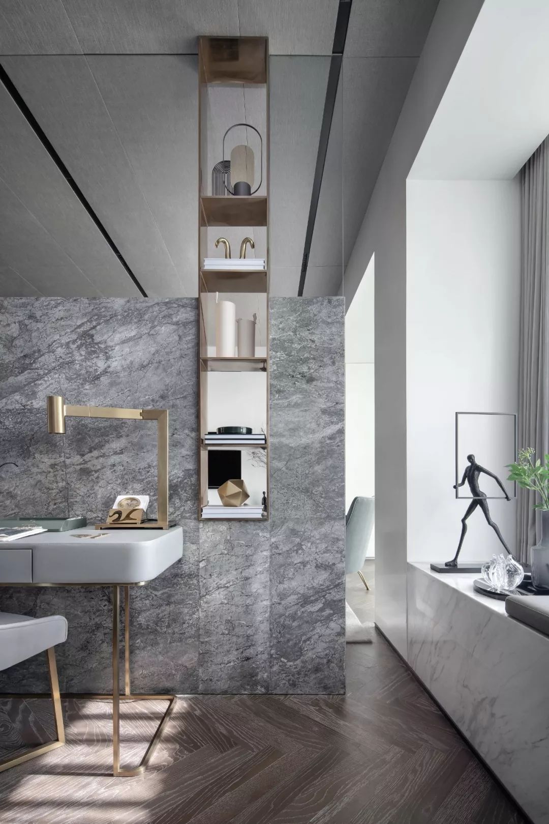 现代轻奢风格室内设计家装案例-梳妆台 现代轻奢风格室内设计家装案例-梳妆台