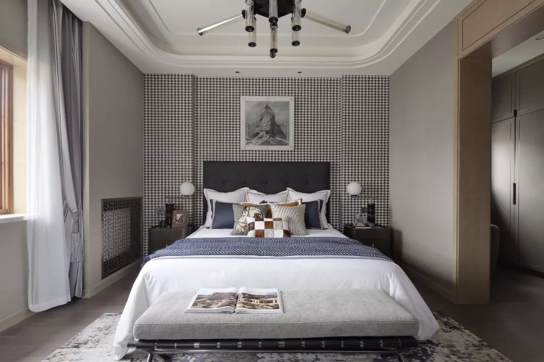 装修案例现代轻奢风格室内装修效果图-卧室 装修案例现代轻奢风格室内装修效果图-卧室